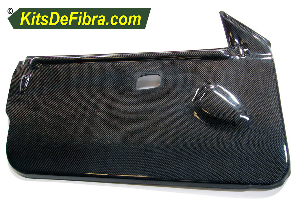 paneles tapizado puerta fibra carbono